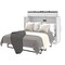 Bestar Pur 61W Full Cabinet Bed with Mattress, White 126193-000017 - alternate 4